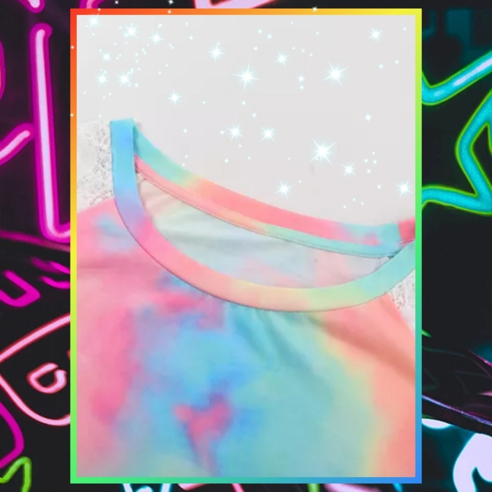 ‼️CLEARANCE PRICE FIRM‼️Bright Tie Dye Crochet🔥 - Picture 6 of 11